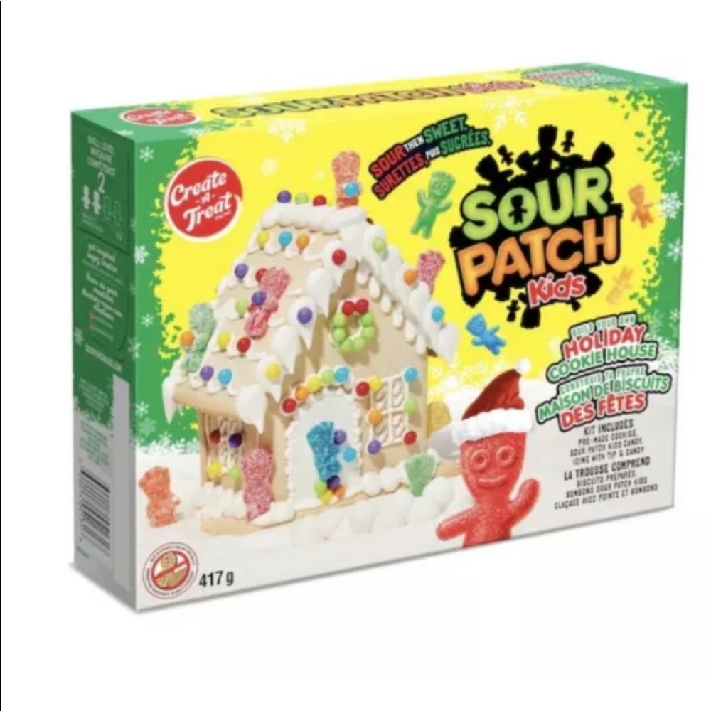BUILD YOUR OWN SOUR PATCH KIDS HOLIDAY COOKIE HOUSE